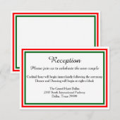 Double Invitation de Noël pour la réception de fin (Devant / Derrière)