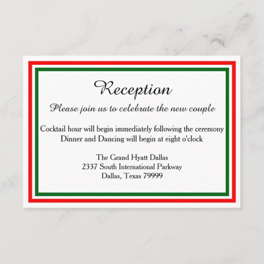 Double Invitation de Noël pour la réception de fin (Devant)