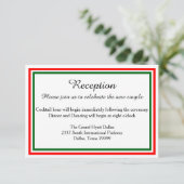 Double Invitation de Noël pour la réception de fin (Debout devant)