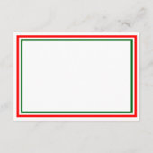 Double Invitation de Noël pour la réception de fin (Dos)