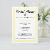 Double Jaune Trim - 3x5 Invitation de Fête de Mari (Debout devant)