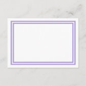 Double Lavender Trim - Réception Invitation (Dos)