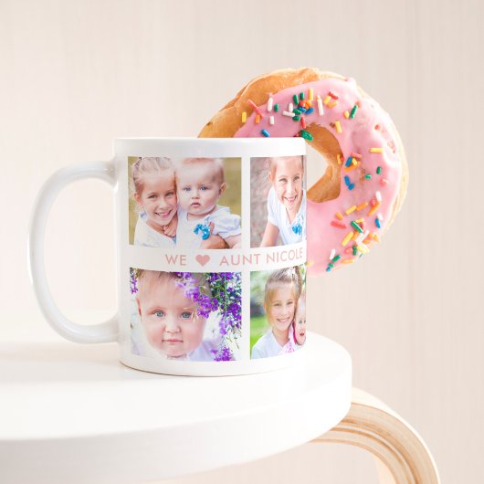 Double légende COULEUR MODIFIABLE Photo Mug