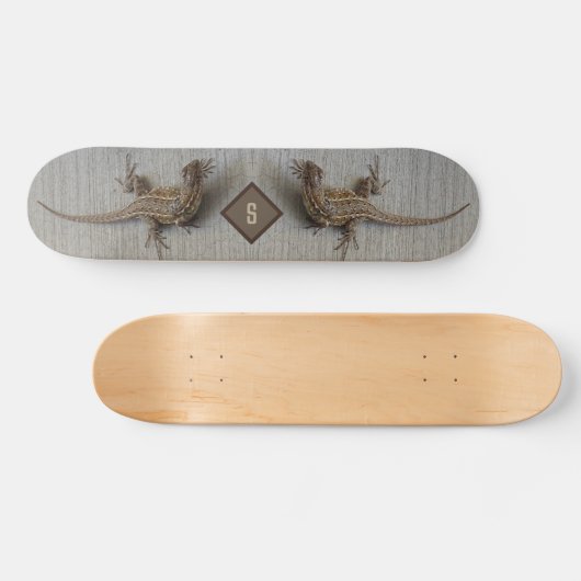 Double Lizard Monogram Skateboard (Horizontaal)