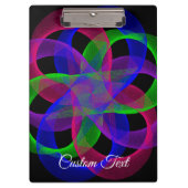 Double Loop Mesh Geometric Clipboard Klembord (Voorkant)