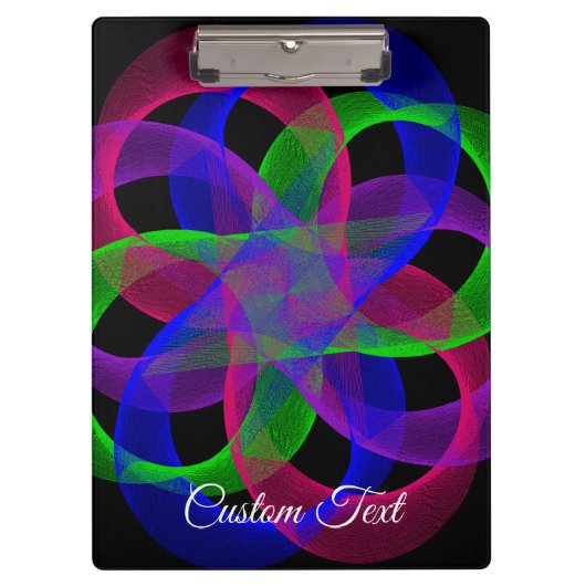 Double Loop Mesh Geometric Clipboard Klembord (Voorkant)