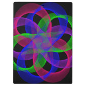 Double Loop Mesh Geometric Clipboard Klembord (Achterkant)