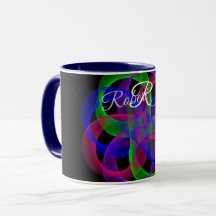 Double Loop Mesh Geometric Coffee Mug