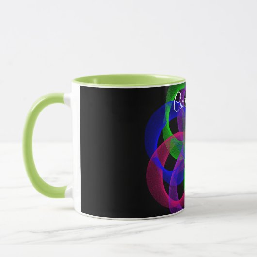 Double Loop Mesh Geometric Coffee Mug Mok (Links)