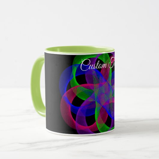 Double Loop Mesh Geometric Coffee Mug Mok (Voorkant links)