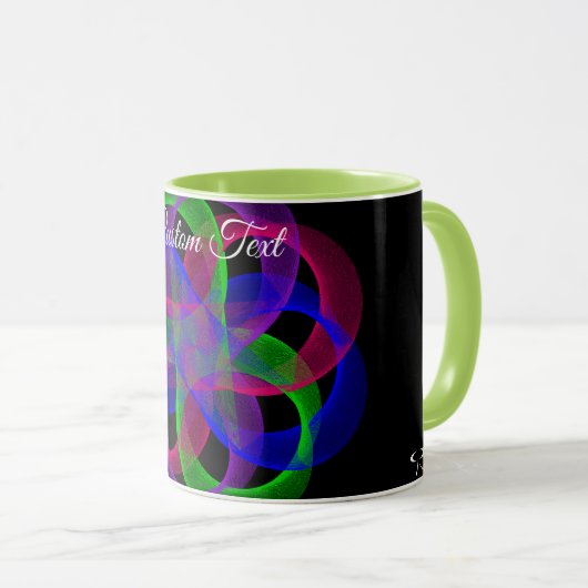 Double Loop Mesh Geometric Coffee Mug Mok (Voorkant rechts)