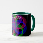 Double Loop Mesh Geometric Coffee Mug Mok (Voorkant rechts)