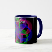 Double Loop Mesh Geometric Coffee Mug Mok (Voorkant rechts)