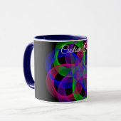 Double Loop Mesh Geometric Coffee Mug Mok (Voorkant links)