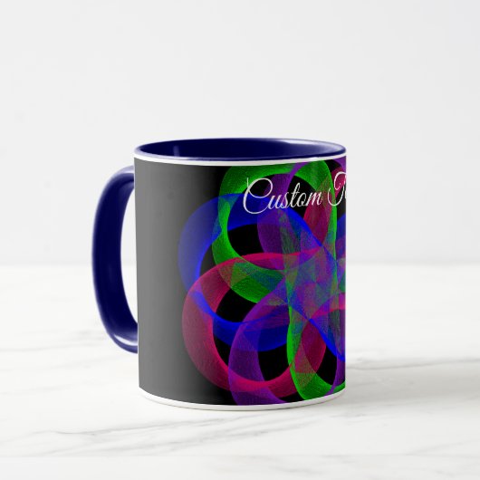 Double Loop Mesh Geometric Coffee Mug Mok (Voorkant links)
