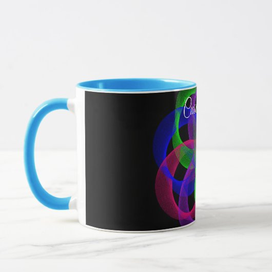 Double Loop Mesh Geometric Coffee Mug Mok (Links)