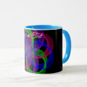 Double Loop Mesh Geometric Coffee Mug Mok (Voorkant rechts)