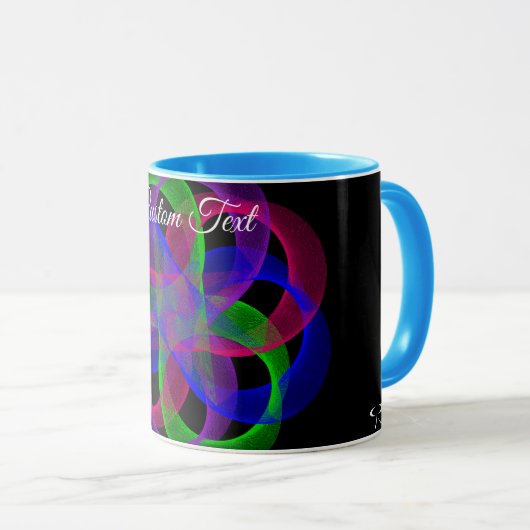Double Loop Mesh Geometric Coffee Mug Mok (Voorkant rechts)