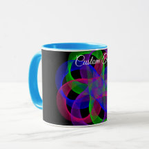 Double Loop Mesh Geometric Coffee Mug