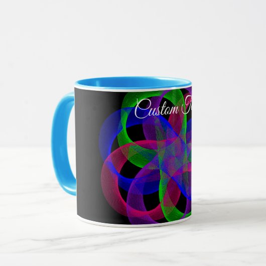 Double Loop Mesh Geometric Coffee Mug Mok (Voorkant links)