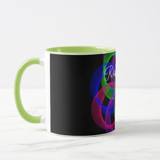 Double Loop Mesh Geometric Coffee Mug Mok (Links)