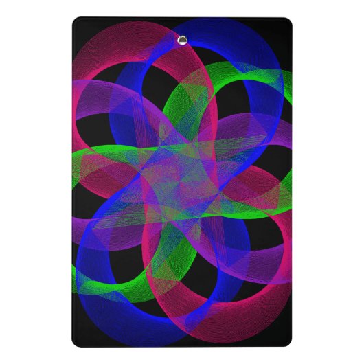 Double Loop Mesh Geometric Mini Clipboard Klembord (Achterkant)