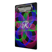 Double Loop Mesh Geometric Mini Clipboard Mini Klembord (Angled2)