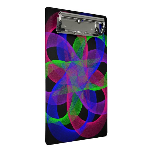 Double Loop Mesh Geometric Mini Clipboard Mini Klembord (Schuin)