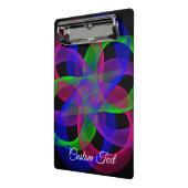 Double Loop Mesh Geometric Mini Clipboard Mini Klembord (Angled2)