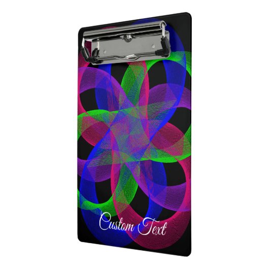 Double Loop Mesh Geometric Mini Clipboard Mini Klembord (Angled2)