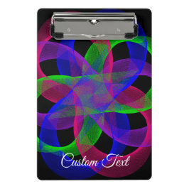 Double Loop Mesh Geometric Mini Clipboard Mini Klembord