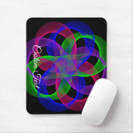 Double Loop Mesh Geometric Mouse Pad Muismat