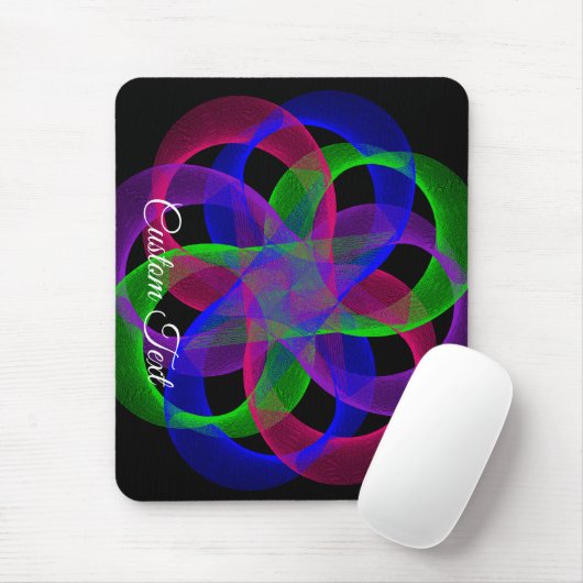 Double Loop Mesh Geometric Mouse Pad Muismat (Met muis)