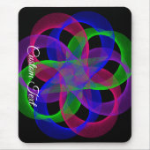 Double Loop Mesh Geometric Mouse Pad Muismat (Voorkant)