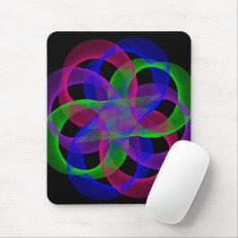 Double Loop Mesh Geometric Mouse Pad Muismat