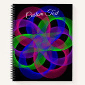 Double Loop Mesh Geometric Notebook Notitieboek (Voorkant)