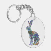 Double Lucky Hare | feng shui sleutelhanger (Voorkant Links)