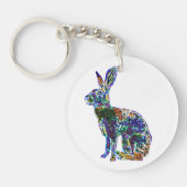 Double Lucky Hare | feng shui sleutelhanger (Voorkant)