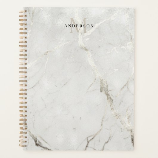 double monogramme en marbre perlé (Devant)