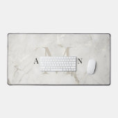 double monogramme perle masculine marbre (Clavier et souris)