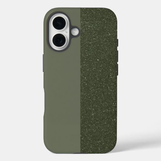 Double Moss Texture iPhone 16 Coque - Personnalisé (Verso)