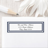 Double Navy Triage - Étiquette d'adresse de retour (En situation)