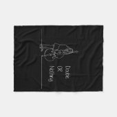 Double Or Nothing Funny Double B Pun Standup Bist Fleece Deken (Voorkant (Horizontaal))