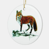 Double ornement dégrossi rouge de Fox (Gauche)