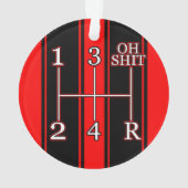 Double ornement noir rouge de voiture de muscle de (dos)