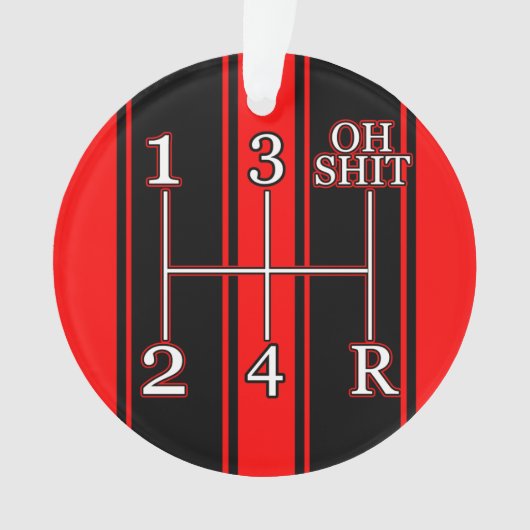 Double ornement noir rouge de voiture de muscle de (devant)