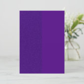Double Parties scintillant violet carte de vacance (Debout devant)
