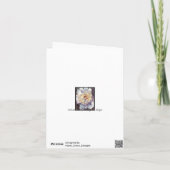 Double Peine blanche avec bords roses Carte de Sym (Dos)
