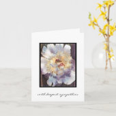 Double Peine blanche avec bords roses Carte de Sym (Fleur jaune)