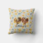 Double Photo Coussin Cadres cardiaques & Kawaii Mé (Verso)